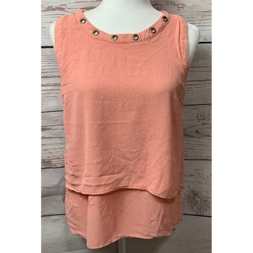 My Michelle Studded Sleeveless Blouse
